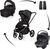 Kolica Move Cross 5X + autosjedalica Baby-Safe Core, Quartz Black