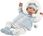 Llorens 84485 NEW BORN - realistická bábika bábätko so zvukmi a mäkkým látkovým telom - 44