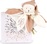 Doudou Geschenkset Plüsch-Schmusetuch Bärchen mit Mütze 25 cm rosa
