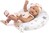 Guca 821 NEW BORN BAMBINA - bambola realistica con corpo in vinile intero - 42 cm