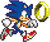 Jixelz REMIX Sonic puzzle plastové pixel art Sonic &amp; Ring