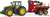 Tractor Bruder John Deere 7R 350 cu remorcă și grinzi