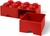 Scatola portaoggetti LEGO® 8 - con cassetti rossi 250 x 500 x 180 mm