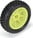 Pro-Line kolo 1:18, pneu Wedge Carpet predné, disk H8 žltý (2) (Losi Mini-B)