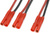 Kábel Y sériový 2.0mm pozlátený 14AWG 12cm