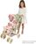 DeCuevas 90368 Passeggino pieghevole per bambole gemelle con borsa Botanic 2026 – 72 cm