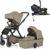 PETITE&amp;MARS Kombinált babakocsi ICON 2v1 Mossy Green LITE AIR + Core Pro i-Size Black Grey +