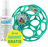 Hračka OBALL RATTLE 10cm 0m+ dark turquoise+50ml Aquaint
