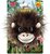 Hračka Dog Fantasy Jungle hlava opičia pískacia tmavo hnedá 12cm