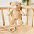 NATTOU Hračka plyšová hudobná Teddy medvedík 24 cm