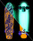 Skateboard Street Surfing BEACH BOARD Glow Mystic Forest