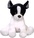 Plush Friends bulldog francez din pluș 78 cm șezând