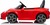 Elektrické autíčko RUF GT 12V, červené, Otváracie dvere, 2.4 GHz diaľkové ovládanie, LED s
