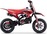Motocicleta de gasolina para niños Beneo Motors CROSS XM roja - 50cm3