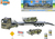 2-Play Traffic vojenský transporter 25cm kov s obrnenými vozidlami voľný chod