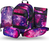BAAGL SET 5 Skate Galaxy: Rucksack, Federmäppchen, Beutel, Gürteltasche, Laptop-Hülle