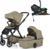 PETITE&amp;MARS Kombinált babakocsi ICON 2v1 Mossy Green LITE RWS + Core Pro i-Size Black Grey