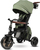 QPLAY Trojkolka Comfo Max Olive Green, 8 v 1, vek 10-72 mesiacov