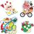 Janod Stickers Grandi adesivi Primavera 50 pezzi