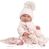 Llorens 84338 NEW BORN DIEVČATKO- realistická bábika bábätko s celovinylovým telom - 43 cm