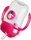 Dr. Browns Becher mit Strohhalm 270 ml mit Griffen 6 M+ Pink (TC91101)
