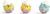 Happy Hatchlings – Set di sonagli a dondolo, 3 pezzi