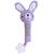 Zajačik babyted pískatko / hryzátko plyš 25cm fialový
