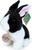 Plyšový králik bielo-čierny sediaci 16 cm ECO-FRIENDLY