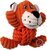 Hračka Dog Fantasy Safari tiger s uzlom pískací 18cm