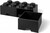 LEGO® úložný box 8 - so zásuvkami čierna 250 x 500 x 180 mm