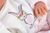 Llorens M635-56 oblečok pre bábiku bábätko NEW BORN veľkosti 35-36 cm s doplnkami