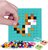 PIXIE CREW panneau mosaïque carré turquoise