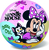 Palla Minnie in gomma - non gonfiata 23 cm