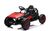 Elektrische Go-Kart SPORT-KART 24V, rot, EVA-Räder, Kunstledersitz, 2 x 50W Motor,