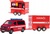 Kids Globe Traffic VW hasiči CZ design 27,5cm kov spätný chod s prívesom