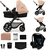 KINDERKRAFT Kočík kombinovaný Moov 2 3v1 Sand Beige - penové kolesá