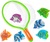 Poissons de plongée avec épuisette