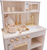 Woet Kinderholzküche - rosa mit Rattan