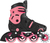 Globber Nastaviteľné inline korčule 34-37 Black-Coral Pink
