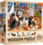 Trefl Drevené puzzle 1000 - Psie priateľstvo