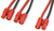 Kábel Y paralelný 3.5mm pozlátený 14AWG 12cm