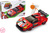 Stavebnica Auto červené RC na diaľkové ovládanie 17 cm 279 dielov