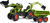 Falk Šliapací traktor 1010W Claas Axos s nakladačom, rýpadlom a vlečkou