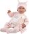 Llorens 74108 NEW BORN - realistická bábika bábätko so zvukmi a mäkkým látkovým telom - 42