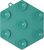 Podložka lízacia Epic Pet Lick&amp;Snack hexagon svetlo zelený 17x15cm