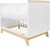 Otroška posteljica z ograjo New Baby MARCUS 120x60 cm bela/naravna