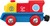 Hape Mini locomotiva colorata