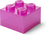 LEGO úložný box 4 s vekom - trblietavá ružová
