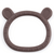 PETITE&amp;MARS Silikonski grizalo Teddy Bitter Cocoa 0m+