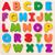 Woody Puzzle ABC-masívne písmená na doske